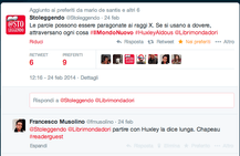 Il primo tweet del progetto lettura noprofit @Stoleggendo, firmato @FraRodella