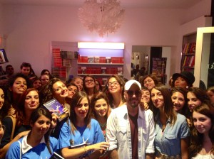 Massimo Bisotti nella libreria "La Gilda dei Narratori" di Messina